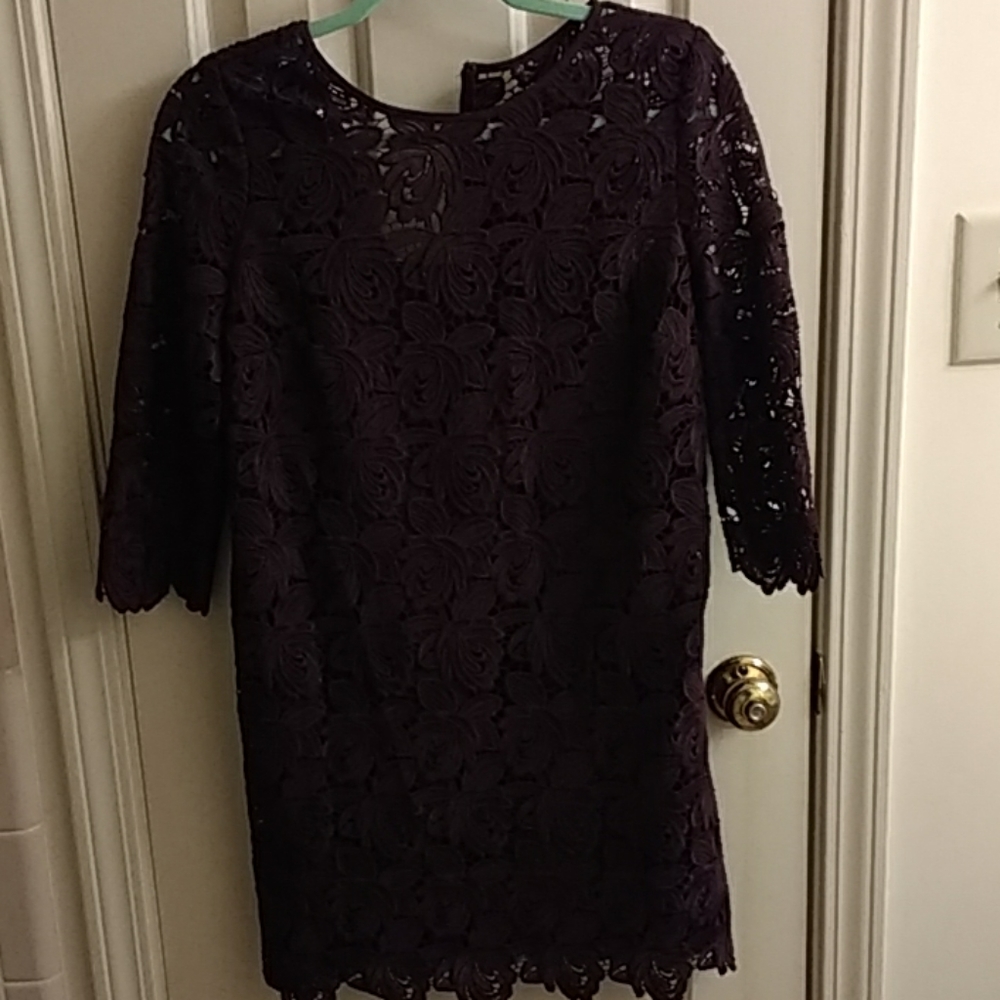Beautiful burgundy lace dress